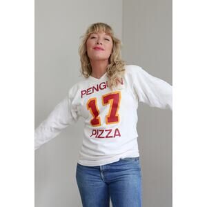 1970's Vintage Russell Athletics Penguin Pizza Jersey ~ Women's SM MD Men's XS